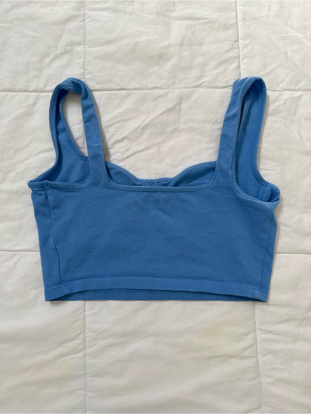 Small periwinkle blue Bralette Crop Top - coordinated set available - Picture 7 of 11